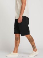 Z0ZR08761 Black Unisex Frickin Chino Shorts Volcom Outdoor - Image 6