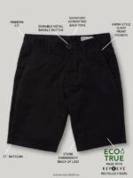 Z0ZR08761 Black Unisex Frickin Chino Shorts Volcom Outdoor - Image 7