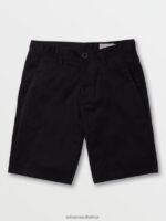 Z0ZR08761 Black Unisex Frickin Chino Shorts Volcom Outdoor - Image 9