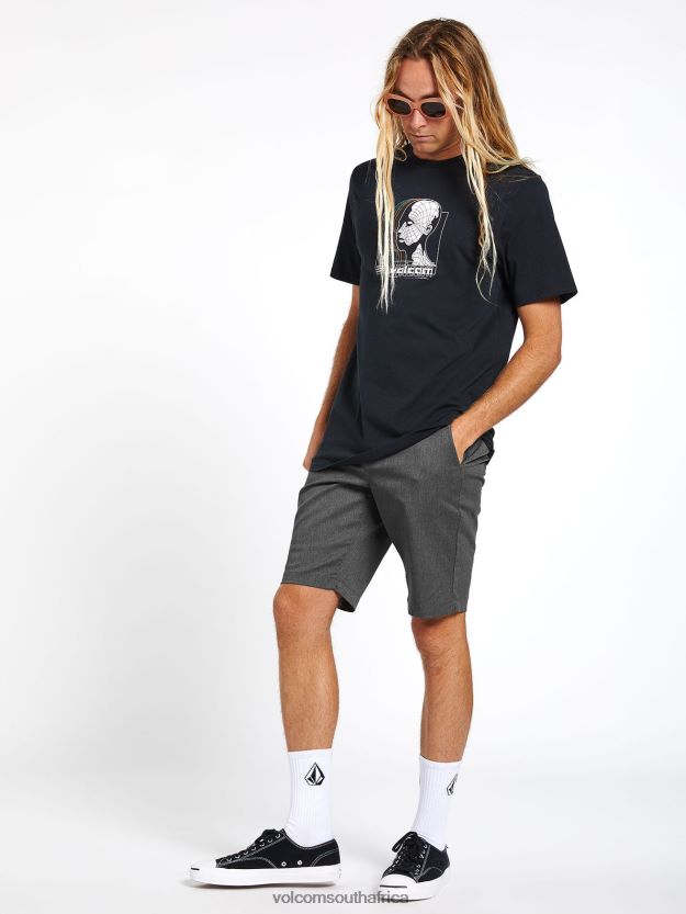 Z0ZR08765 Charcoal Heather Unisex Frickin Modern Stretch Shorts Volcom Outdoor - Image 2