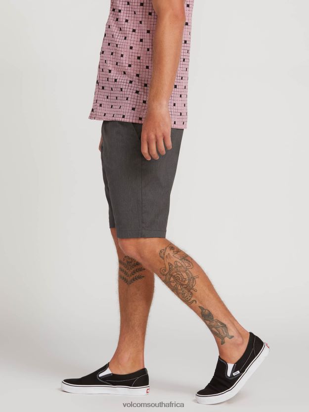 Z0ZR08765 Charcoal Heather Unisex Frickin Modern Stretch Shorts Volcom Outdoor - Image 16