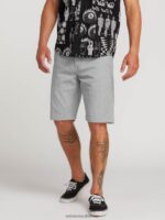 Z0ZR08766 Grey Unisex Frickin Modern Stretch Shorts Volcom Outdoor - Image 13