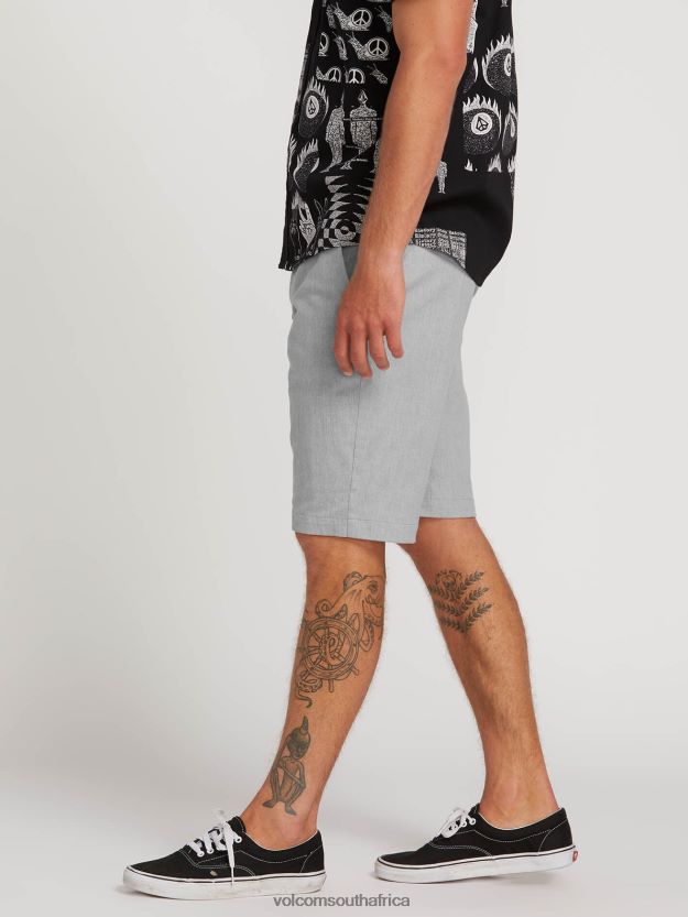 Z0ZR08766 Grey Unisex Frickin Modern Stretch Shorts Volcom Outdoor - Image 3