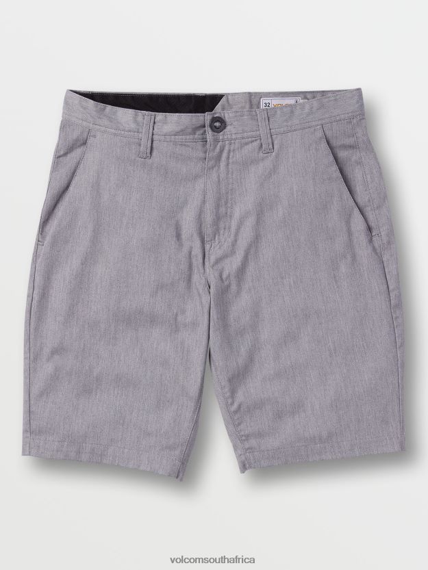 Z0ZR08766 Grey Unisex Frickin Modern Stretch Shorts Volcom Outdoor - Image 6
