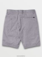 Z0ZR08766 Grey Unisex Frickin Modern Stretch Shorts Volcom Outdoor - Image 9