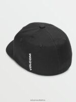 Z0ZR08768 Black Unisex Full Stone Flexfit Hat Volcom Outdoor - Image 3