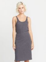 Z0ZR08769 Black Women Lived in Lounge Rib Tank Volcom Clothing - Image 5