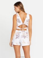 Z0ZR08771 White Women Coco Ho Tieback Cami Volcom Clothing - Image 5