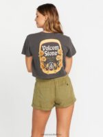 Z0ZR08775 Black Women Enternet Short Sleeve Tee Volcom Clothing - Image 2