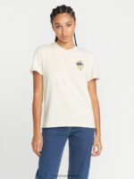 Z0ZR08776 Cloud Women Lock It Up Short Sleeve Tee Volcom Clothing