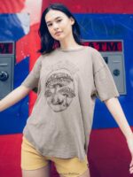 Z0ZR08786 Slate Grey Women Turnt N Burnt Short Sleeve Shirt Volcom Clothing - Image 2