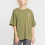 Z0ZR08789 Moss Women My Guys Short Sleeve Tee Volcom Clothing