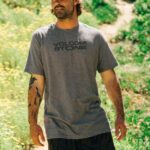 Z0ZR0878 Charcoal Heather Men Euroslash Tech Short Sleeve Tee Volcom Clothing