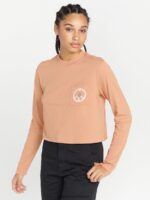 Z0ZR08790 Clay Women Pocket Dial Long Sleeve Shirt Volcom Clothing - Image 6