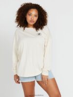 Z0ZR08793 Cloud Women Werkin Doubles Long Sleeve Shirt Volcom Clothing - Image 15
