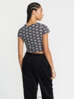 Z0ZR08798 Black Women Daisie Babie Short Sleeve Shirt Volcom Clothing - Image 2
