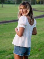 Z0ZR08804 Star White Women A Full Out Top Volcom Clothing - Image 2