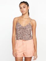 Z0ZR08805 Slate Grey Women Naw Beach Cami Tank Volcom Clothing - Image 4