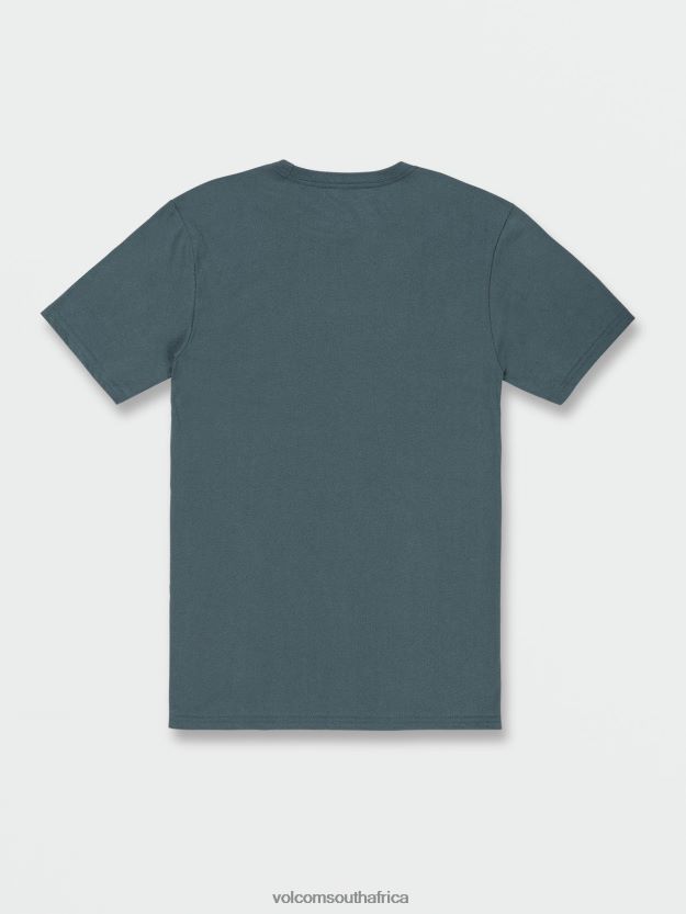 Z0ZR0880 Cruzer Blue Men Stone Tech Short Sleeve Tee Volcom Clothing - Image 7