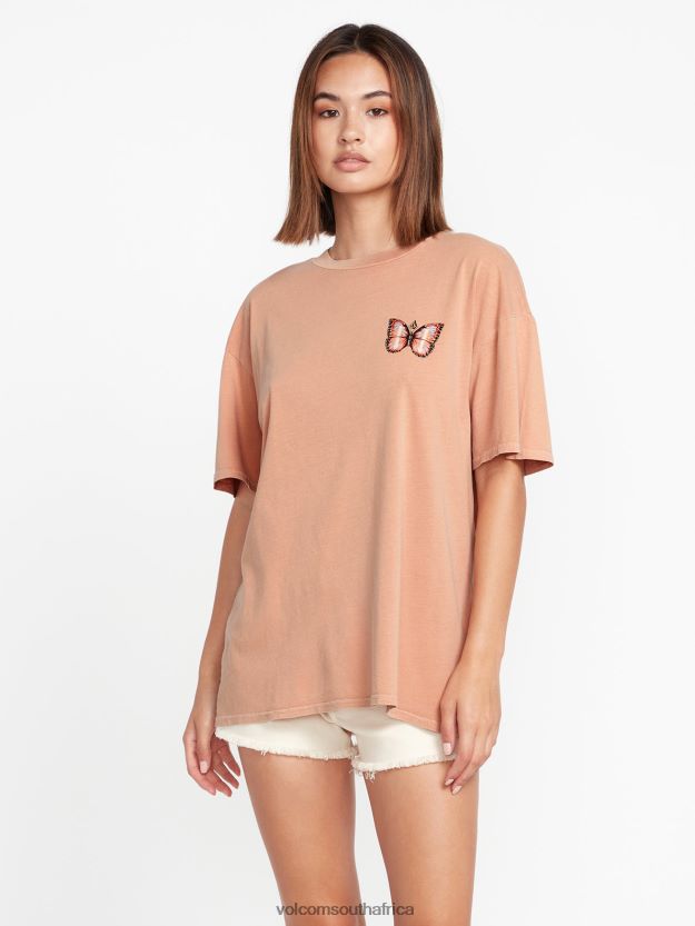 Z0ZR08810 Clay Women Stones Throw Short Sleeve Tee Volcom Clothing - Image 12