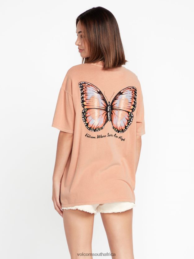 Z0ZR08810 Clay Women Stones Throw Short Sleeve Tee Volcom Clothing - Image 14