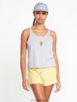 Z0ZR08813 Moonbeam Women To The Bank Tank Volcom Clothing - Image 4