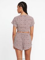 Z0ZR08816 Slate Grey Women Retrospectacle Top Volcom Clothing - Image 6