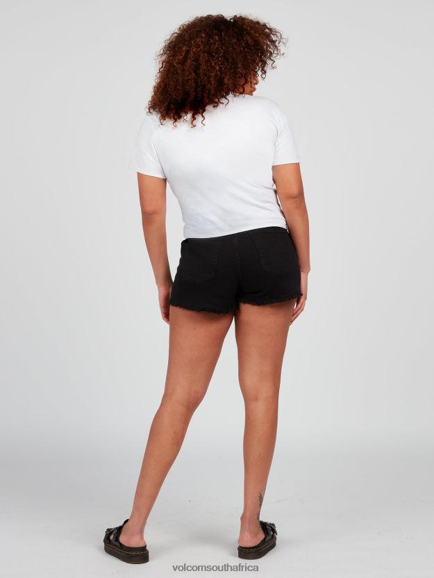 Z0ZR08825 White Women One Of Each Baby Short Sleeve Tee Volcom Clothing - Image 8