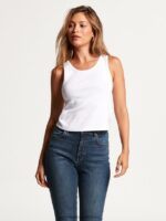 Z0ZR08829 White Women One Of Each Baby Tank Volcom Clothing - Image 3
