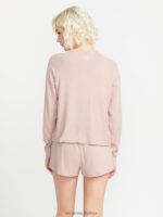 Z0ZR08831 Winter Orchid Women Lived in Lounge Crew Sweatshirt Volcom Clothing - Image 7