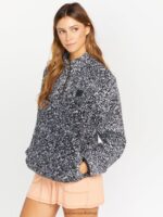 Z0ZR08833 Cloud Women Pheelin It Mock Neck Pullover Sweatshirt Volcom Clothing - Image 5