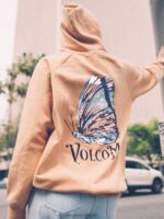 Z0ZR08842 Clay Women Truly Stoked Boyfriend Hoodie Volcom Clothing - Image 2