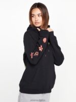 Z0ZR08846 Black Women Truly Deal Hoodie Volcom Clothing - Image 5