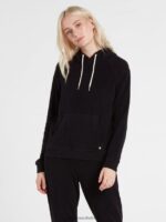 Z0ZR08847 Black Women Lived in Lounge Hoodie Volcom Clothing