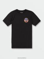 Z0ZR0884 Black Men Freedomeagle Short Sleeve Tee Volcom Clothing - Image 5