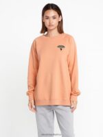 Z0ZR08852 Clay Women Stone Magic Boyfriend Crew Volcom Clothing - Image 3