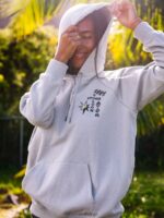Z0ZR08854 Moonbeam Women Truly Stoked Boyfriend Pullover Sweatshirt Volcom Clothing - Image 4