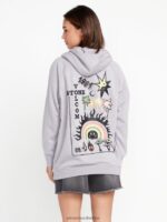 Z0ZR08854 Moonbeam Women Truly Stoked Boyfriend Pullover Sweatshirt Volcom Clothing - Image 9