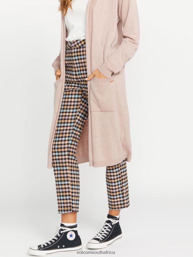 Z0ZR08858 Winter Orchid Women Lived in Lounge Midi Throw Cardi Sweater Volcom Clothing - Image 11