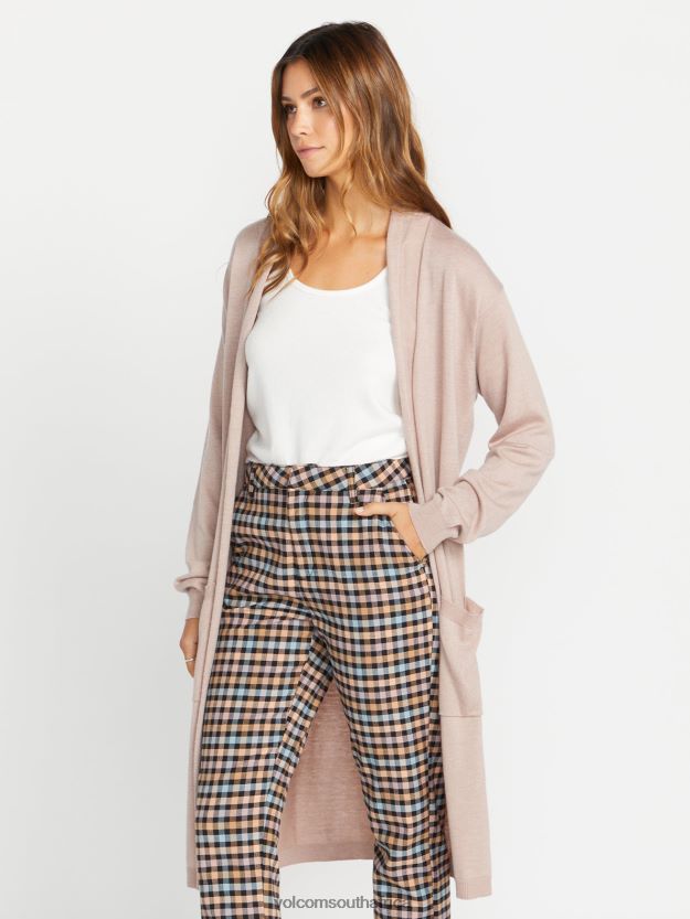 Z0ZR08858 Winter Orchid Women Lived in Lounge Midi Throw Cardi Sweater Volcom Clothing - Image 9