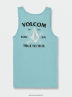 Z0ZR0885 Coastal Blue Men Matey Tank Volcom Clothing - Image 2