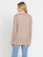 Z0ZR08866 Stone Women Go Go Wrap Cardigan Volcom Clothing - Image 3