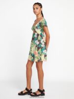 Z0ZR08870 Slate Grey Women Excapism Dress Volcom Clothing - Image 12
