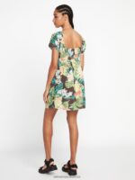 Z0ZR08870 Slate Grey Women Excapism Dress Volcom Clothing - Image 10