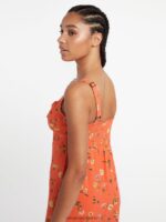 Z0ZR08874 Dark Coral Women Hey Budz Dress Volcom Clothing - Image 6