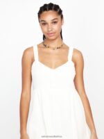 Z0ZR08877 Star White Women A Full Out Dress Volcom Clothing - Image 3