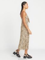 Z0ZR08885 Animal Print Women Meeyoww Maxi Dress Volcom Clothing - Image 4