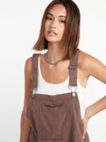 Z0ZR08889 Slate Grey Women Strutin Stone Romper Volcom Clothing - Image 9