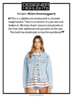 Z0ZR08891 Ice Women Coco Ho Denim Jacket Volcom Clothing - Image 5