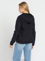 Z0ZR08894 Black Women Enemy Stone Jacket Volcom Clothing - Image 2